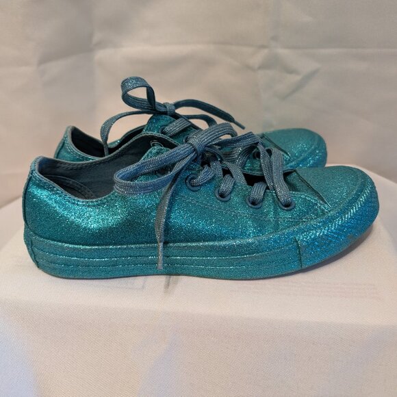 Converse Sparkling Teal Sneakers - Picture 1 of 8